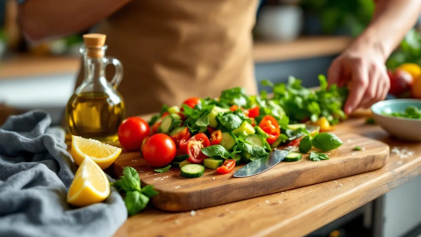 Chef revela como 10 minutos na cozinha garantem uma salada irresistível