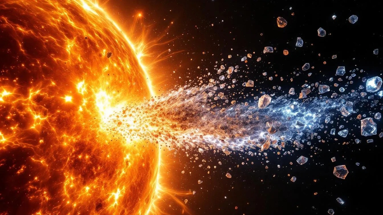 Como os cometas se fragmentam ao aproximar-se do Sol