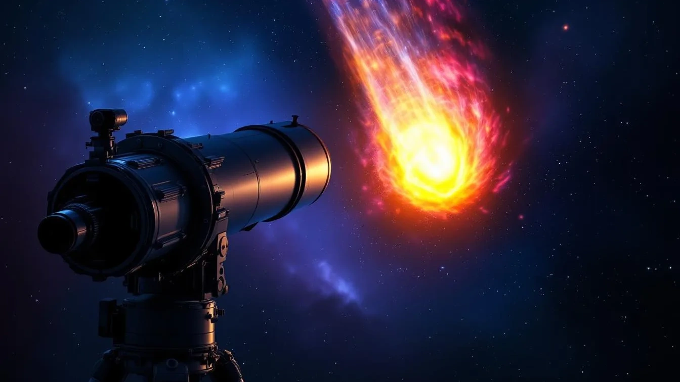 Como os telescópios espaciais captam o movimento dos cometas