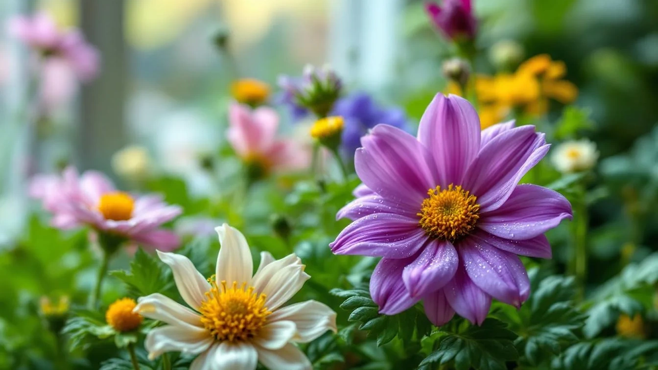 Nem fertilizante nem luz, estas flores florescem sem sol direto
