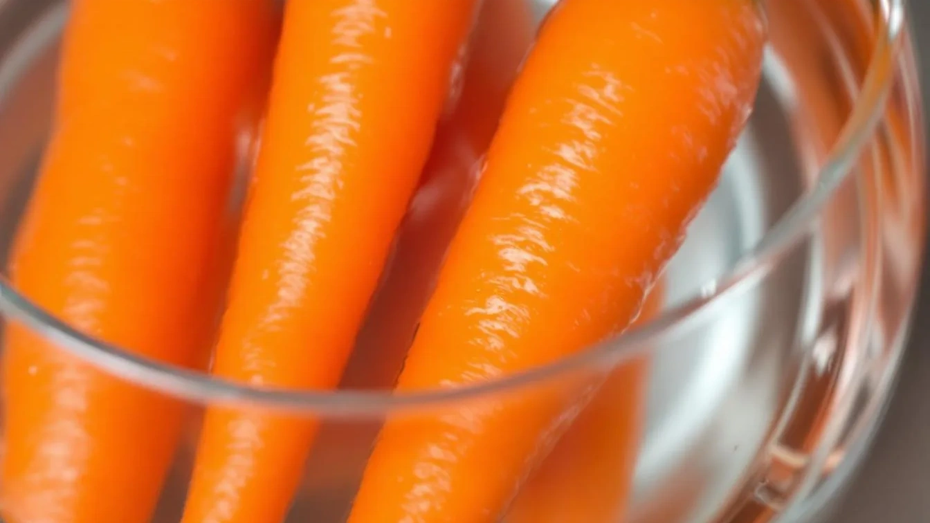 Porque as cenouras ficam crocantes com este truque de água fria