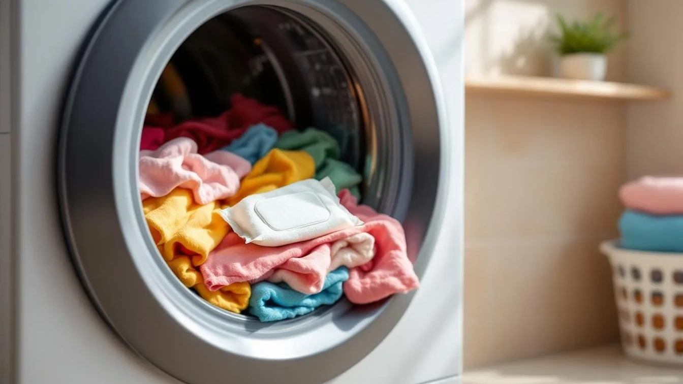Porque colocar um toalhete húmido na máquina de lavar é uma dica prática