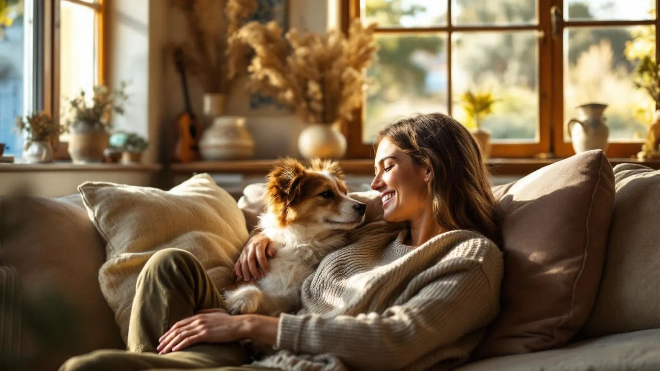 Um especialista revela por que os cães se encostam aos donos diariamente