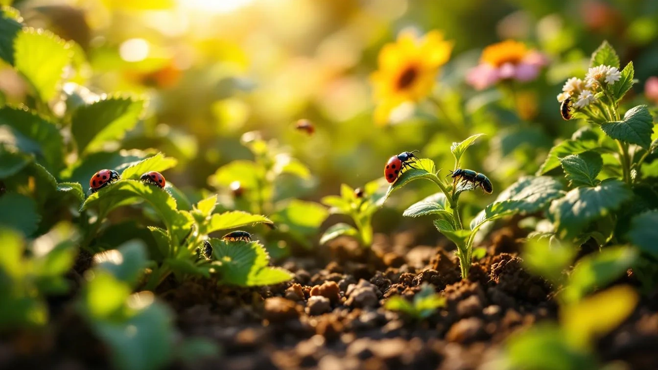 Um jardineiro revela como insetos benéficos eliminam pragas sem químicos