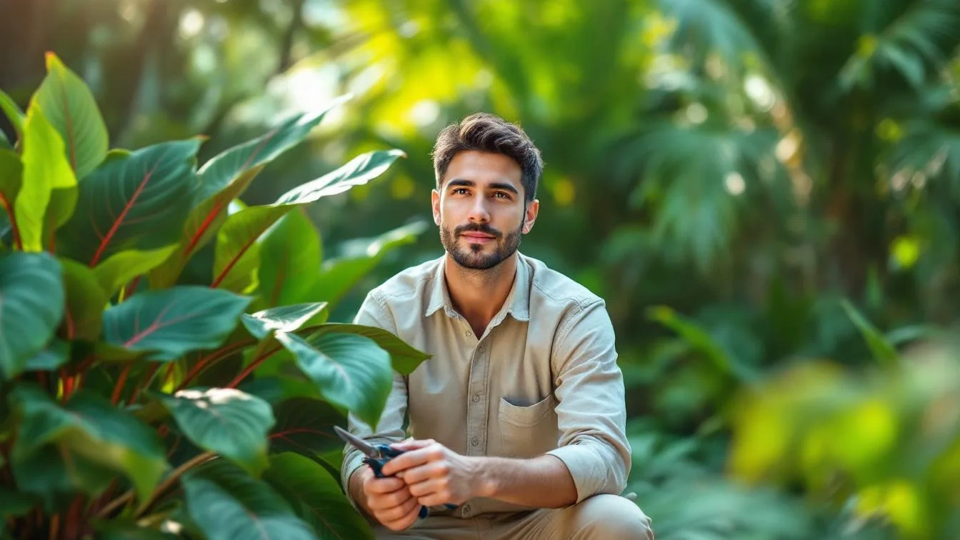 Um jardineiro revela como manter a sua begónia da Amazónia exuberante