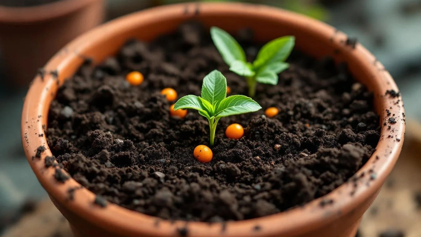 Um jardineiro revela como reaproveitar sementes de laranja no vaso