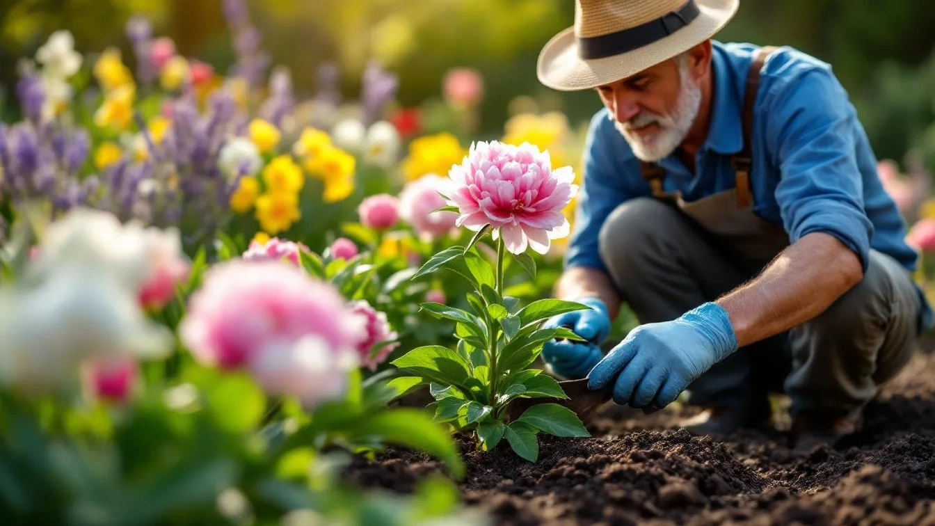 Um jardineiro revela quando, como e com o quê adubar peónias na primavera