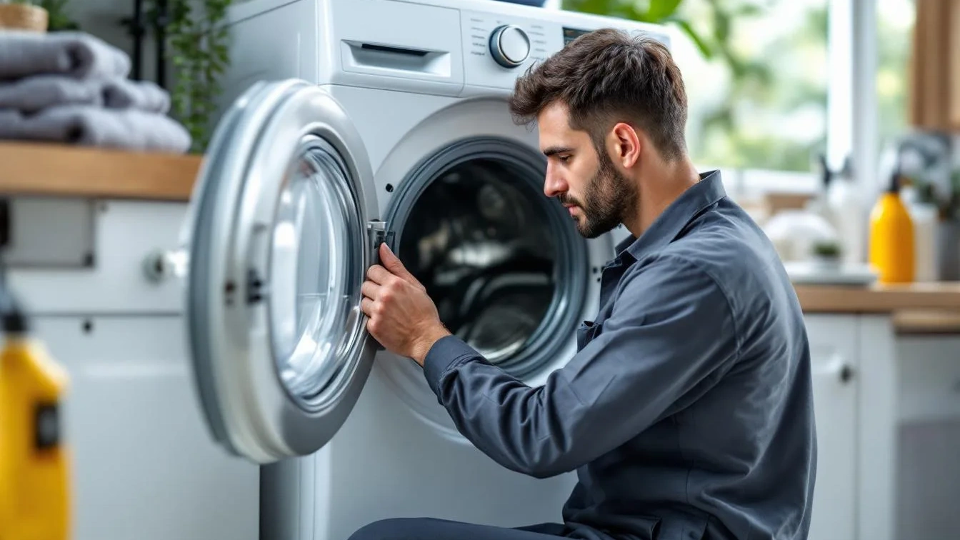 Um técnico revela por que não deve deixar a porta da máquina aberta
