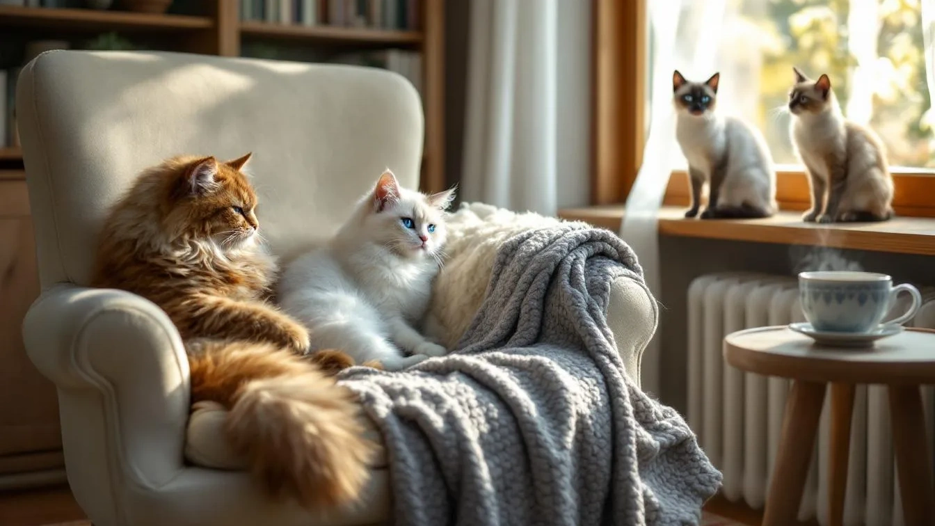 As raças de gatos mais afetuosas para quem vive sozinho