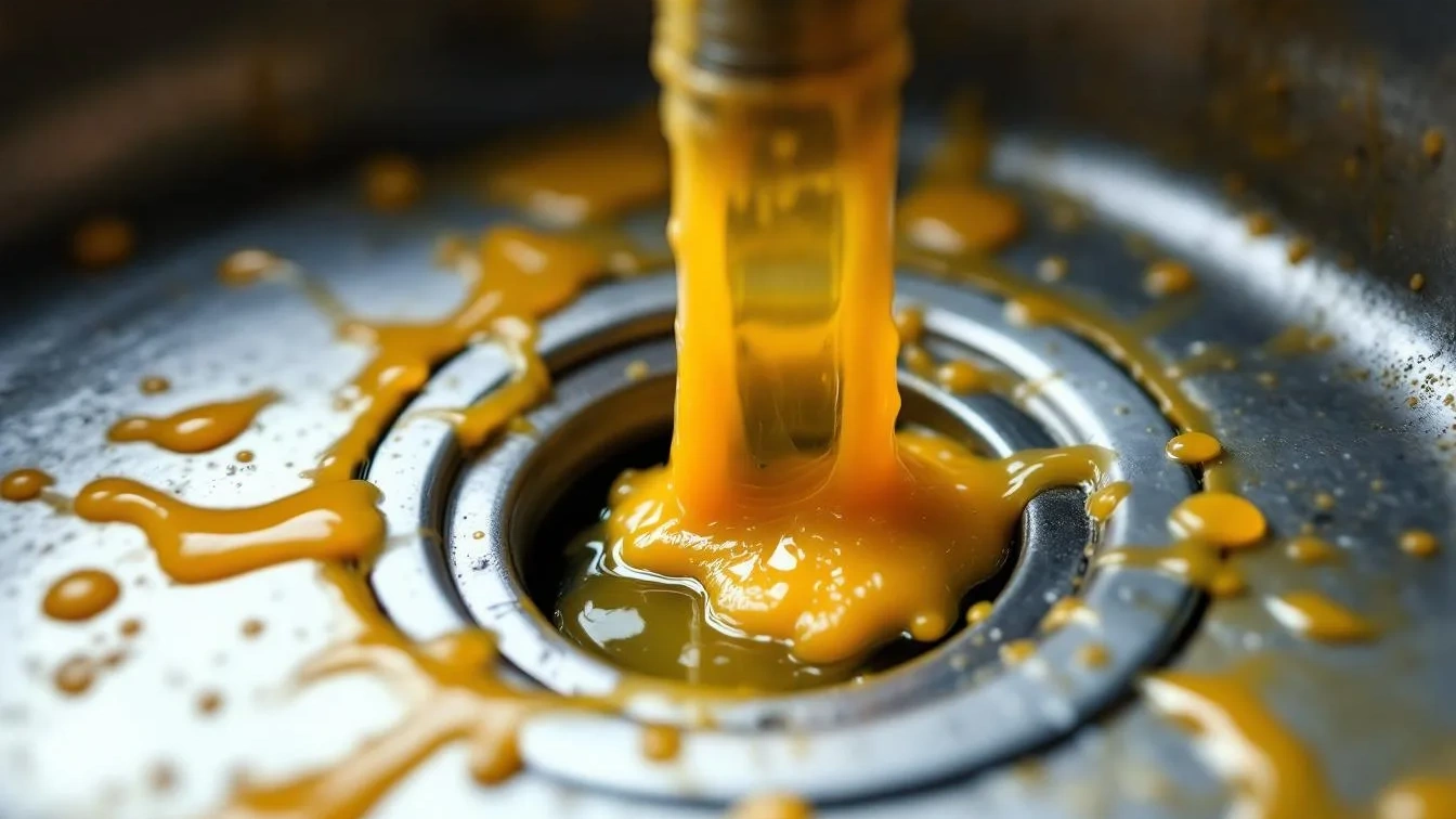 Nem água quente nem detergente, aqui está o que acontece ao deitar gordura no cano