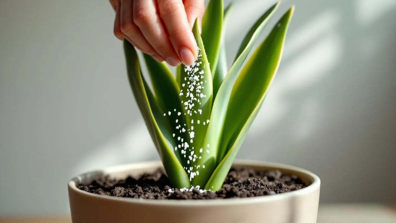 Nem fertilizante nem truques, regar a língua-de-sogra com açúcar resulta?