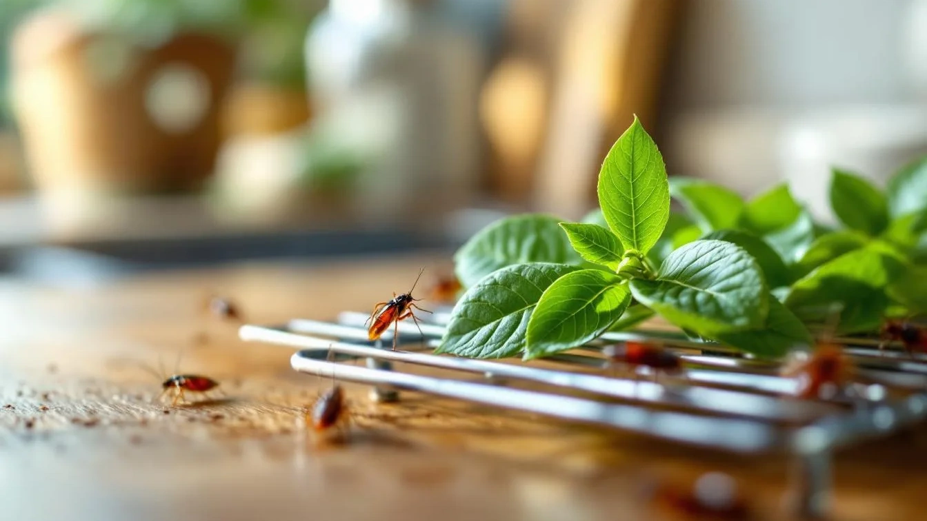 Nem insecticida nem armadilhas, esta folha na grelha afasta baratas