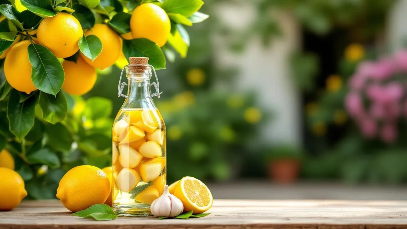 O truque da água com alho que elimina pragas no limoeiro