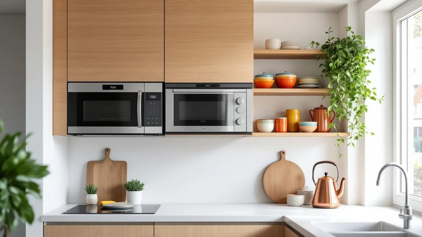 Onde colocar o micro-ondas para ganhar espaço na cozinha