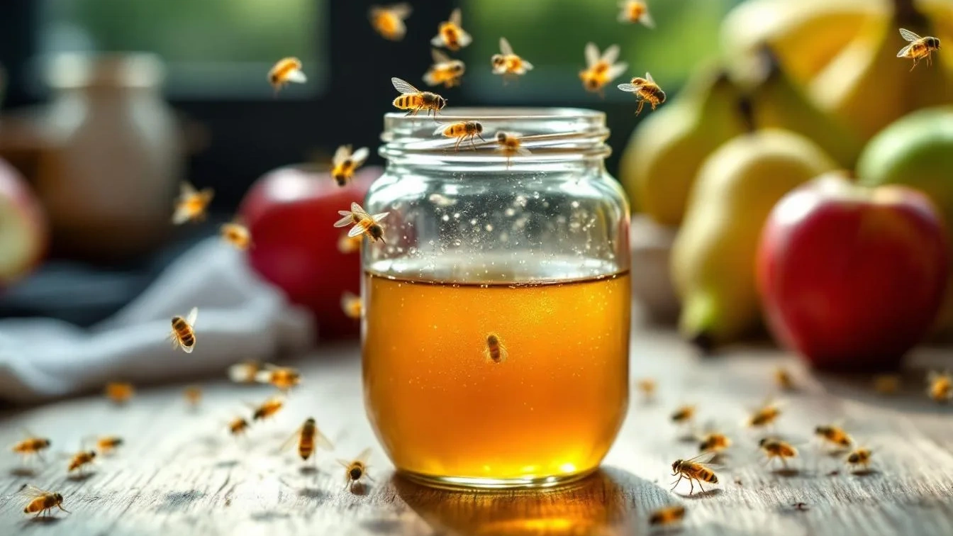 Por que as moscas da fruta são atraídas pelo vinagre