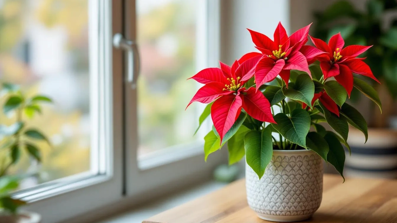 Porque a sua flor de Natal perde folhas logo após as festas